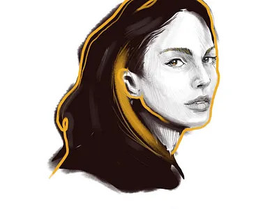 Personal project - 00s Queen actress celebrity digital painting editorial art editorial design fashion illustration magazine illustration natalie portman pop art portrait portrait art