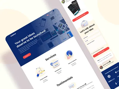 Qodeca website 3d agency agency branding agency website branding design icons illustration ui ux agency web website