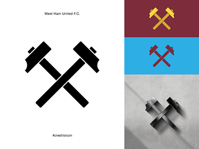 WEST HAM UNITED F.C. badge branding crest cresttoicon east london football hammers icon identity logo premier league soccer west ham united whufc