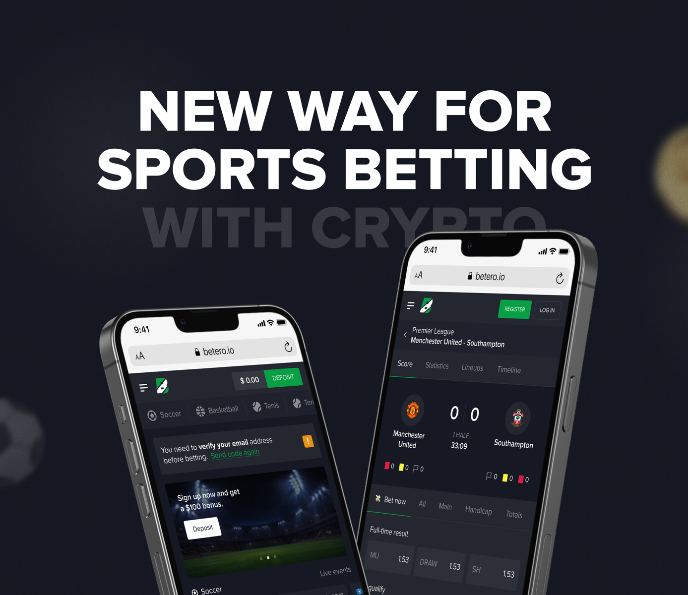 Betero - betting website betting crupto design ui ux website