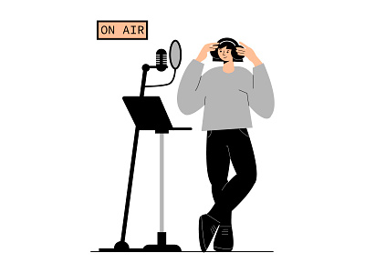 Vectober 04: Radio design flat illustration minimal vector