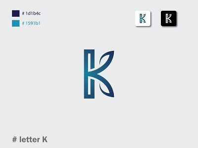 Letter K Logo, Logo Design abstract app icon brand identity branding concept creative design identity letter letter k letter k logo lettering lettermark logo logo design logo designer logotype monogram ui vector