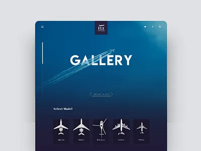 Private Jet Gallery Website blue blue website branding design gallery icon illustration logo minimal private jet typography ui ux design uidesign ux vector website layout