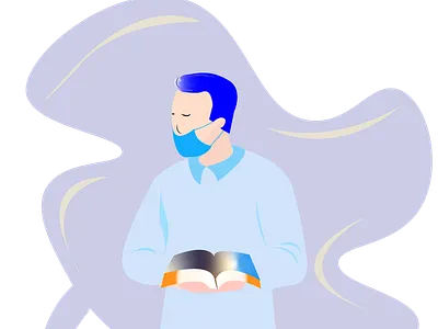 every where mask in every situation to stay protect yourself abroad study art character corona situation design flat flat illustration graphic design illustration online course vector while group study make distance