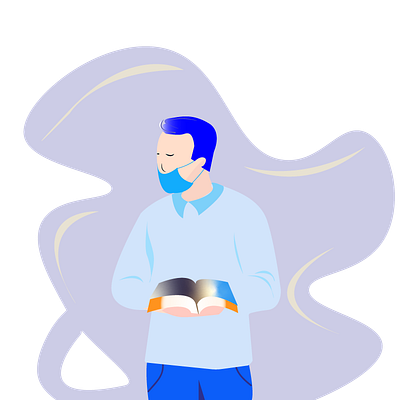 every where mask in every situation to stay protect yourself abroad study art character corona situation design flat flat illustration graphic design illustration online course vector while group study make distance