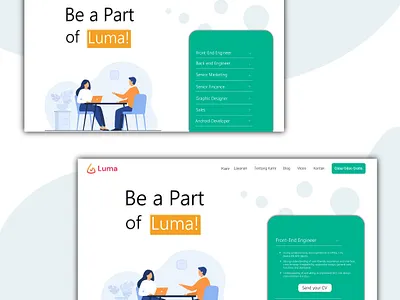 Job Hiring Page ui ui design