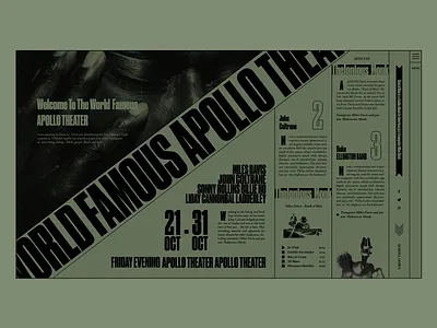 Apollo apollo blog colorful design editorial experiment experimental ilo chani jazz jazz festival music news theater ui web web concept web design webdesign website