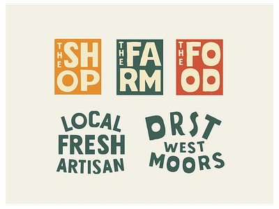 Typography for Farm Shop brand narrative brand story telling conceptual branding conceptual logo design customised type farm branding farm logo farm shop branding farm shop logo graphic design illustrative logo design logo design organic branding organic logo typography typography logo design visual story telling