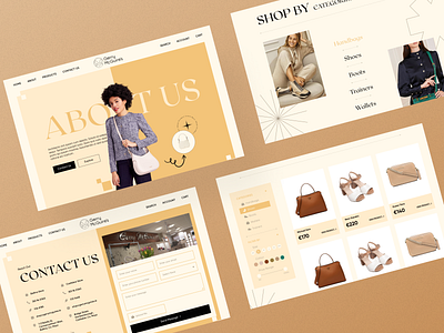 Gerry McGuire's | Case study e commerce gold high end landing page luxury shop store ui design ux design web design woman