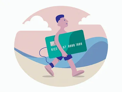 Ride The New Wave badge banking design finance finance app graphic design icon illustration new wave patch surf surfer vector