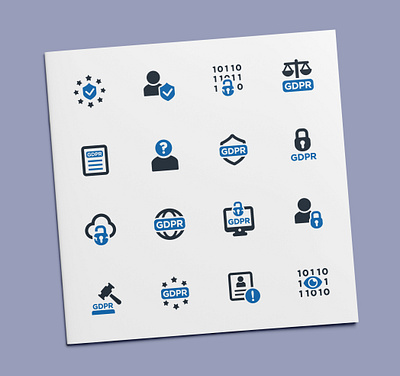 General Data Protection Regulation Icons data gdpr icon icon design icon set icons privacy regulation user