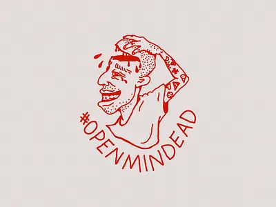 #OPENMINDEAD 2020 apparel badge branding design graphic design illustration lettering logo open mind dead patch vector