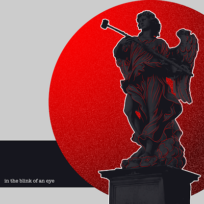 Divine brush contrast cover divine illustration outline red redesign statue texture vector