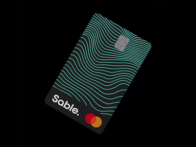 Sable Credit Card 3drender branding card cardart carddesign credicard credit credit card financial fintech sable spinning