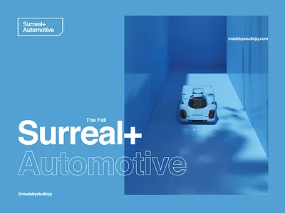The Fall 3d 3d art art blue c4d cinema 4d cinema4d illustration illustration art minimal octane render octanerender porsche surreal web