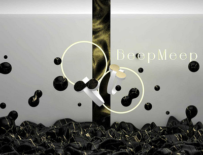 BeepMeep 3d 3d artist cinema4d design light materials product render rings scene