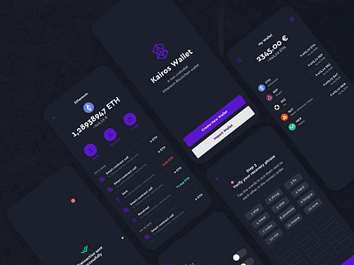 Kairos Wallet blockchain crypto ethereum open source product design ui ux wallet