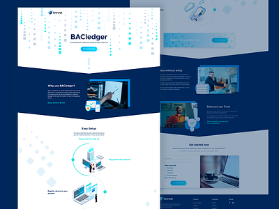 Landing design blue design landing page design page layout perfectorium ui ux web website