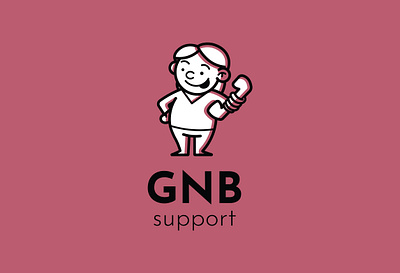 Logo concept 2 GNB support brand brand design branding character illustrator logistics logo