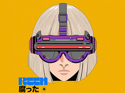 Space Dementia aesthetic cartoon character design graphic design illustration lofi retro space vector vr