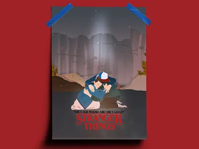 Stranger Things - Fan Art adobe illustrator adobe photoshop design digital art fan art graphic design illustration poster art poster design posters stranger things typography wallpaper