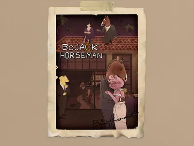 Bojack Horseman - Fan Art adobe illustrator adobe photoshop behance design designer digital art dribbble fan art graphic design illustration poster art poster design typography wallpaper