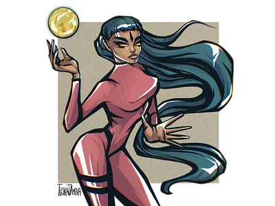 Fantasy Girl Character Design animation girl character character design digital art drawing fantasy girl in animation illustration original character stickers