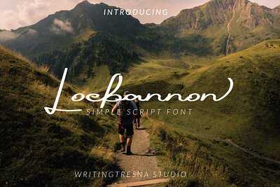Loebannon Simple Scrip Font font font awesome font script fontlab graphic graphic design handlettering letter lettering script typedesign writing