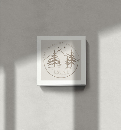 Christmas is coming to town| Launil box design branding christmas design drawing graphic design home decor illustration logo minimal typography vector