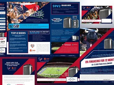 HVAC Distributor Campaign (2017) advertisement billboard campaign design graphic design magnet mailer newsletter