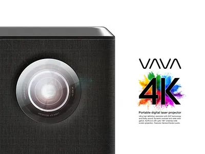 4K Portable laser projector 3d modelling graphics marketing rendering