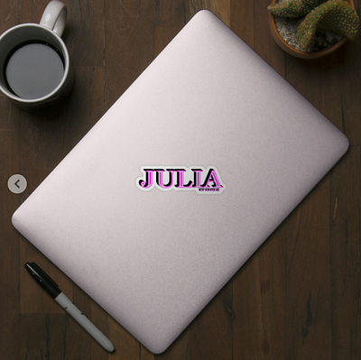 JULIA. MY NAME IS JULIA/SAMER BRASIL Sticker @samerbrasil animation design illustration julia my name is samer brasil samerbrasil sticker