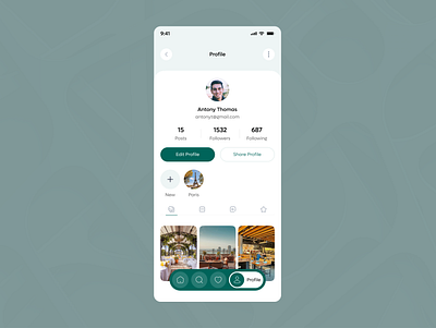 Restaurant booking App Profile Page. app booking app branding clean graphic design inventory light minimal mobile phone app profile railway restaurant app settings top mobile app travel app ui ux vehicle warehouse