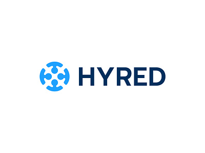 HYRED - Visual Identity agency branding circle color palette company connection dashboard employee health sector hiring identity job finder job search logo network pattern people typography ui visual identity