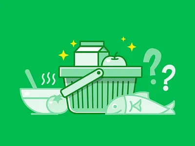 shopping basket design ecommerce illustration tutorial vector