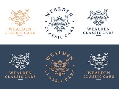 Additional Color Variations Wealden Project brand brand design brand identity branding branding and identity branding design color colors colorscheme company logo modern logo monogram stationery design