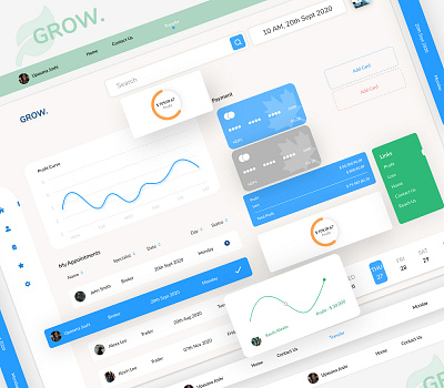 Grow trading platform UI app branding data visualization grow app grow app illustration trading trading platform ui uiux ux web application website design