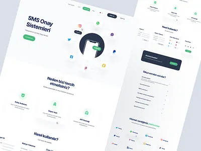 Sms Panel Landing branding design graphic design illustration logo typography ui ux web website