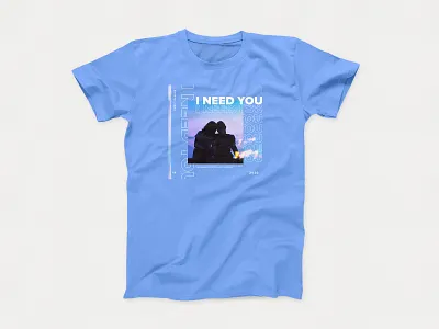 ST3R10 x YANA - I Need You (Shirt Idea) album art album artwork album cover album cover design art direction artwork brand cebu clothing graphic design philippines shirt mockup shirts single art single cover st3r10 st3r10xyana t shirt t shirt design yana