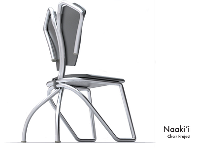 Naaki'i - Designer Chair 3d branding chair concept design designer graphic design industrial design naakii solidworks