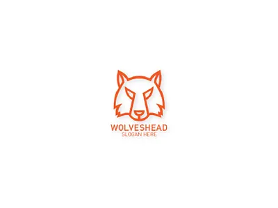 WolvesHead animal logo business logo corporate identity creative logo fox logo logo modern logo wolves