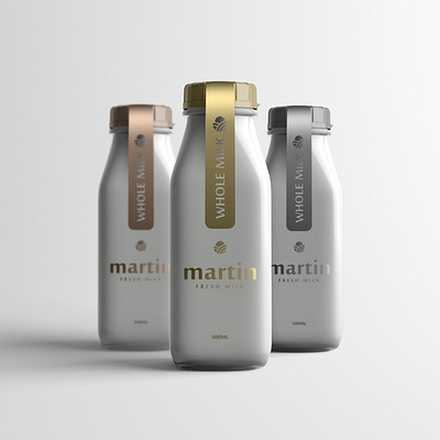 Martin - Premium Fresh Milk branding design illustration milk package design packaging