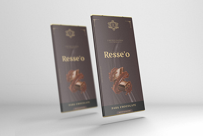 Resse'O - Chocolate Bars Packaging Design branding chocolate bar chocolate packaging design illustration package design packaging