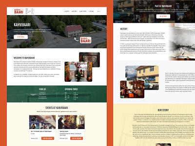 Kahvibaari Coffee Bar - Desktop Design branding case study client work desktop design elementor finland freelance designer multilingual responsive web design responsive website suomi ui ui design uiux uiuxdesign user interface design userexperience web design wordpress