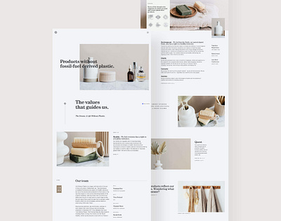 Plastic Free Webdesign Concept beauty landingpage minimal products ui webdesign website website design