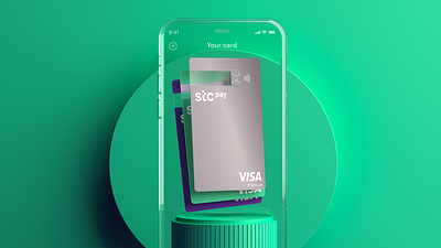 credit card app 3d app c4d card cinema4d credit glass illustration phone product render ui uxui