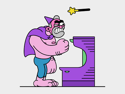 The Angry Challenge @MDS 2d 2danimation animation arcade character animation game loop magic motiondesignschool