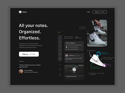 Nike - Web Design branding design flat minimal ui ux web