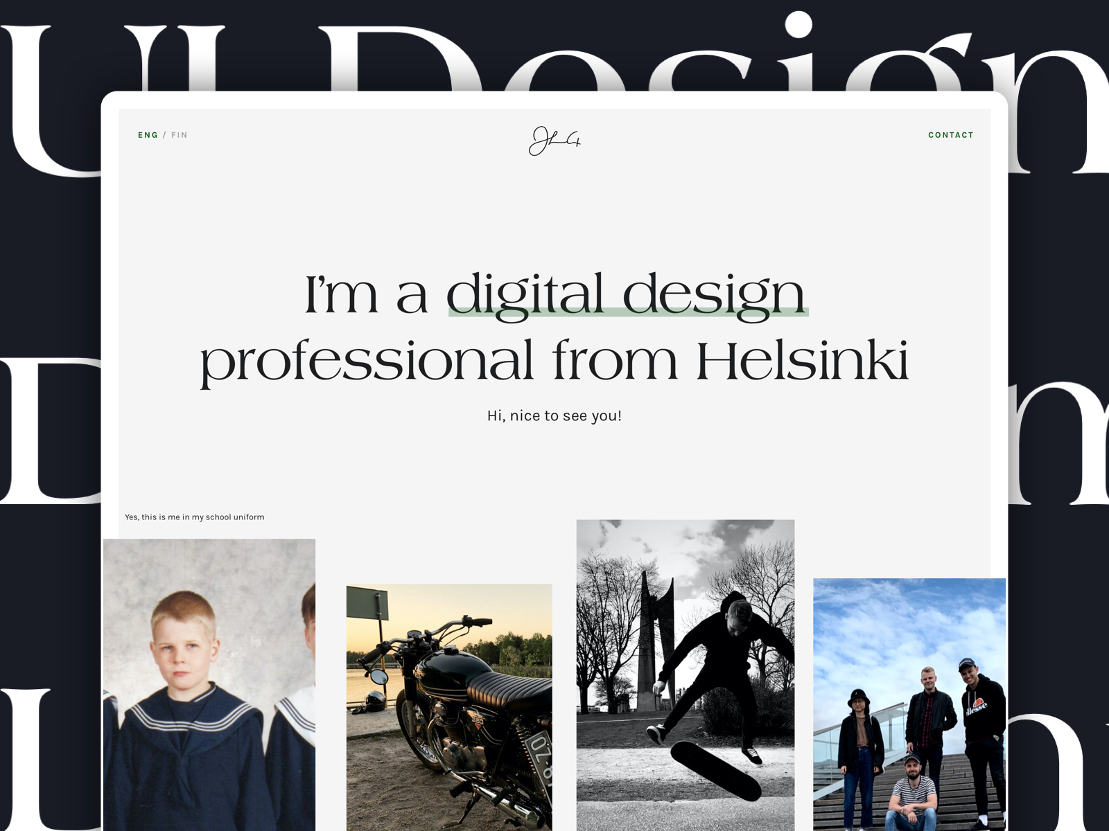 Example of New personal portfolio site!