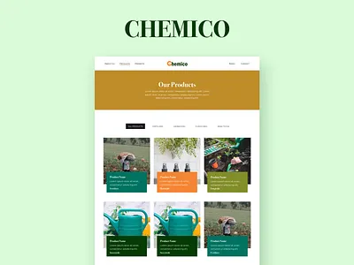 Chemico Project agriculture agro fertilizer plants products ui ux ux design